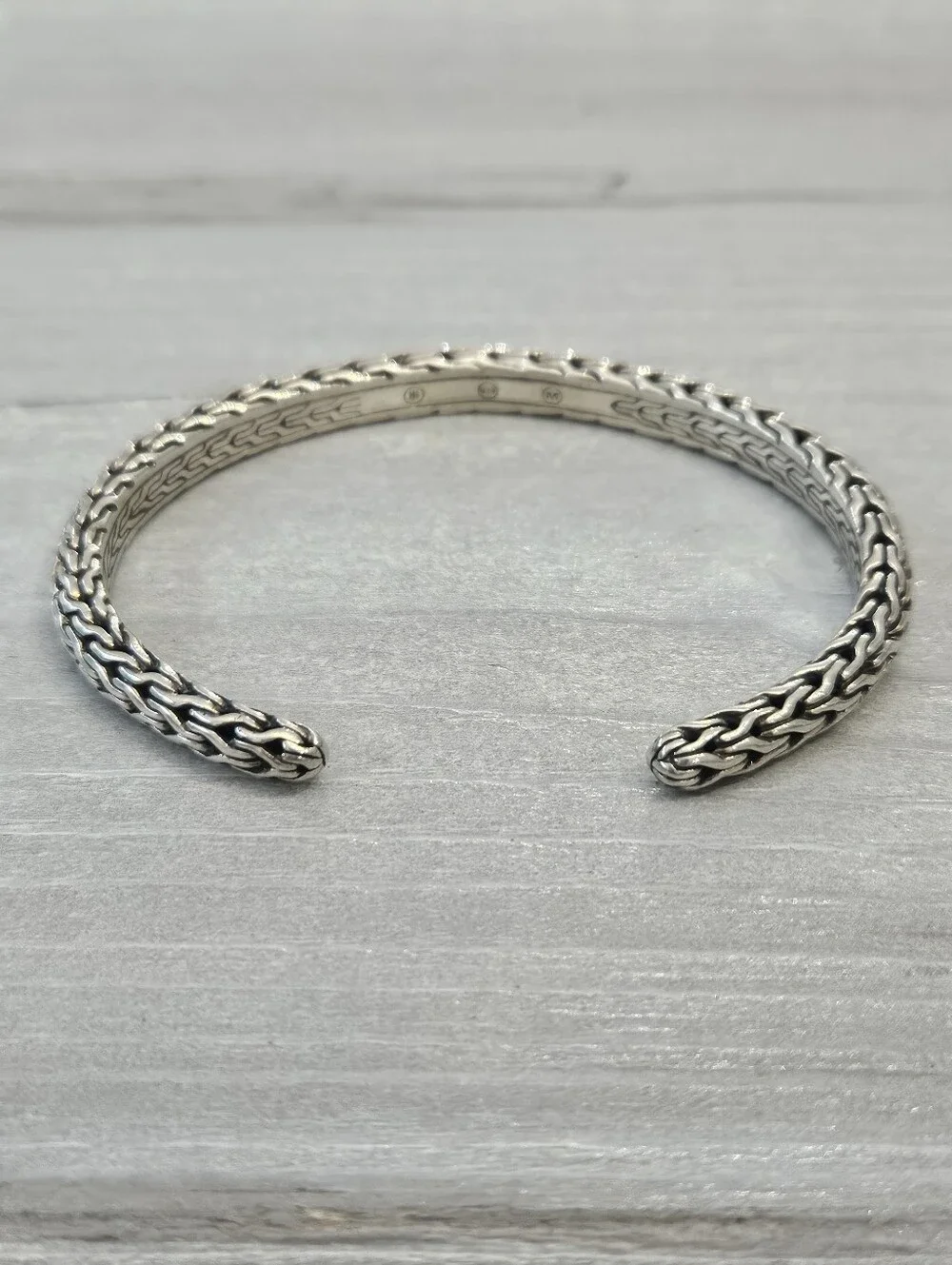 John Hardy Sterling Cuff 23.1g Signed M